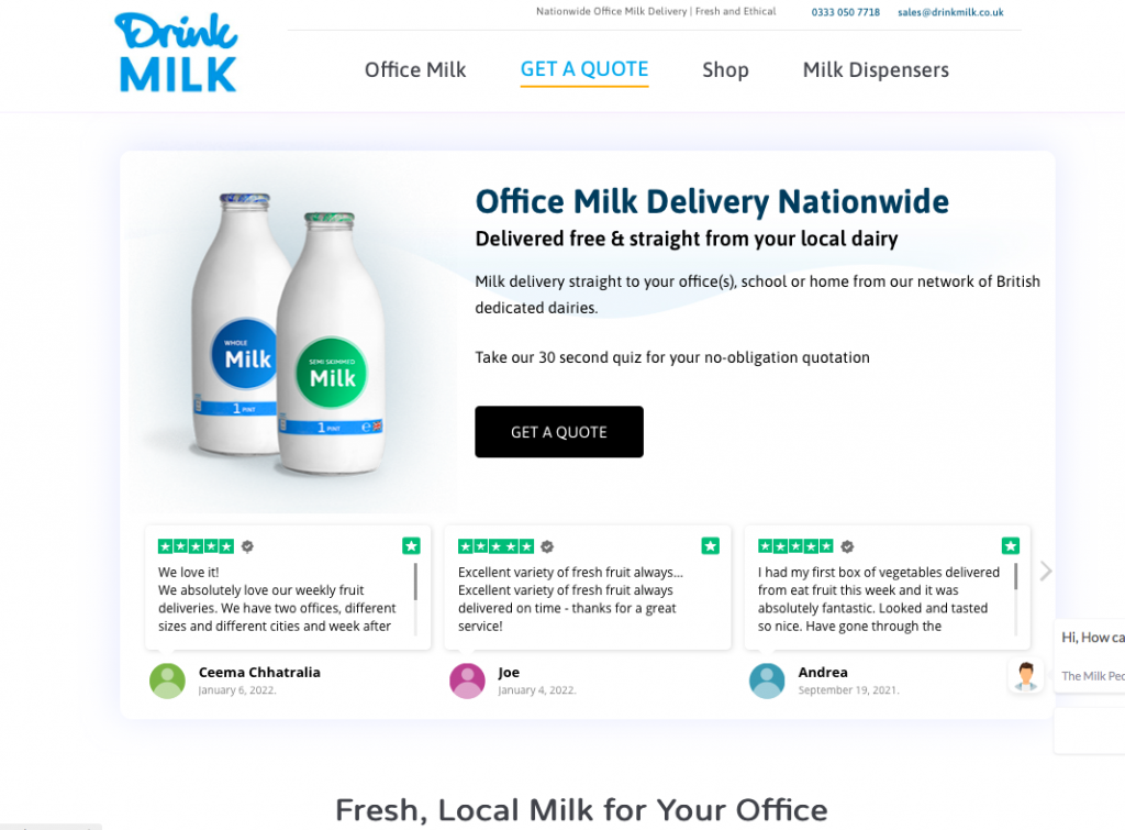 Drinkmilk Office Milk